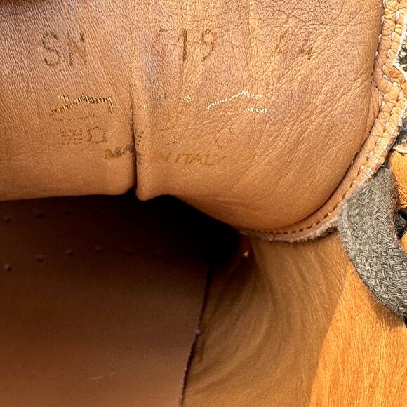 Dsquared2 Sneakers Men Size 44 EU 11 US Green Red Suede Canvas Shoes VGP - Picture 14 of 15